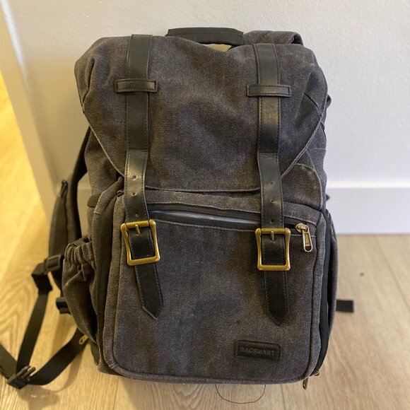 BAGSMART Camera Backpack - Dark Gray, rip in laptop compartment - Picture 1 of 3